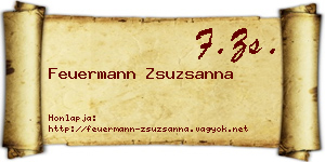 Feuermann Zsuzsanna névjegykártya
